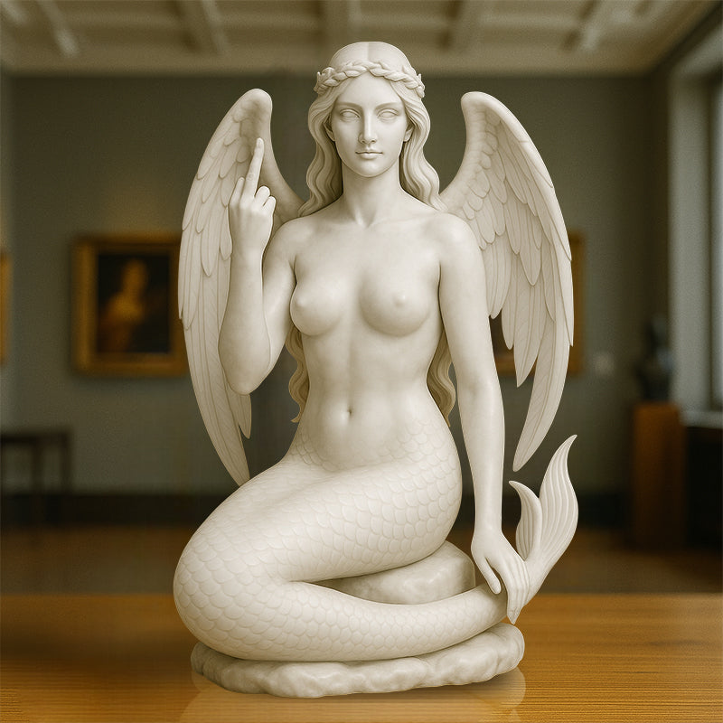 🎨✨ Angel Mermaid with Attitude - The original “Talk to the Hand” icon!