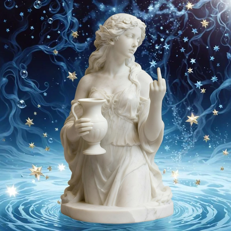 🎨✨ Aquarius with Attitude - The original “Talk to the Hand” icon!