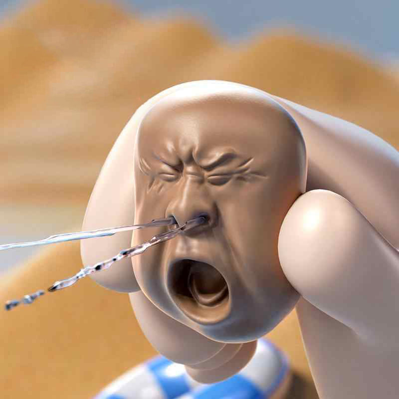 Funny Yawning Water Spray Trick Toys