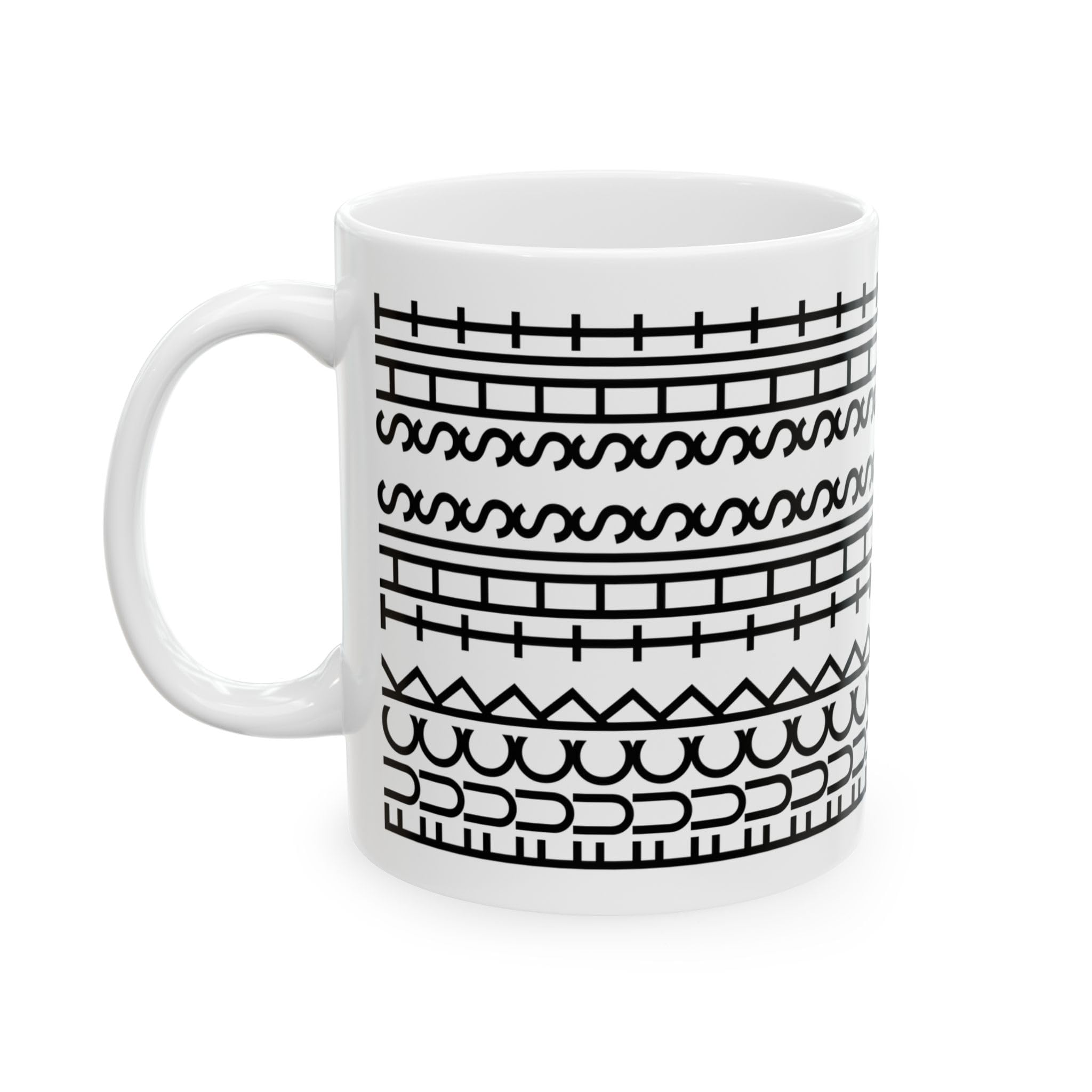 Hidden Message Mug - Funny Swear Word Coffee Mugs