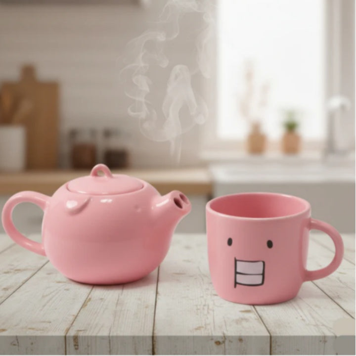 Cute Cartoon Piggy Teapot