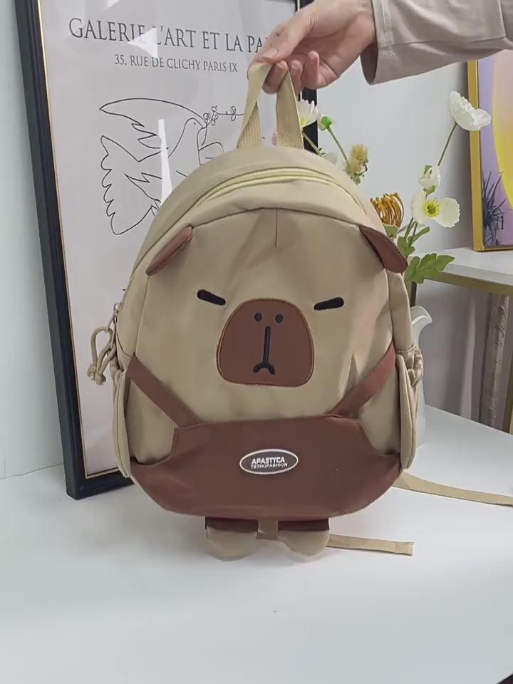 Cute Ugly Capibara Versatile Backpack